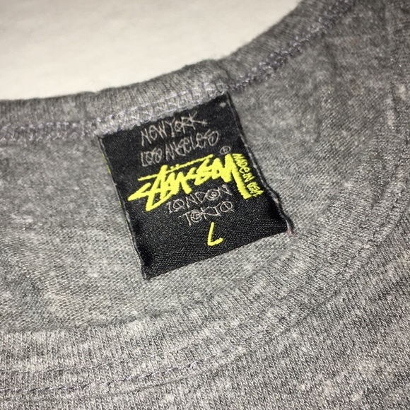 STUSSY | Racerback Tank Dress Gray Sz L - Picture 6 of 8